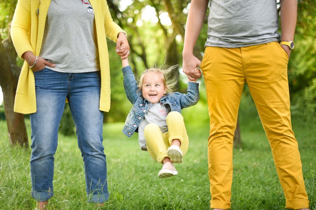 Photo shooting famille jaune