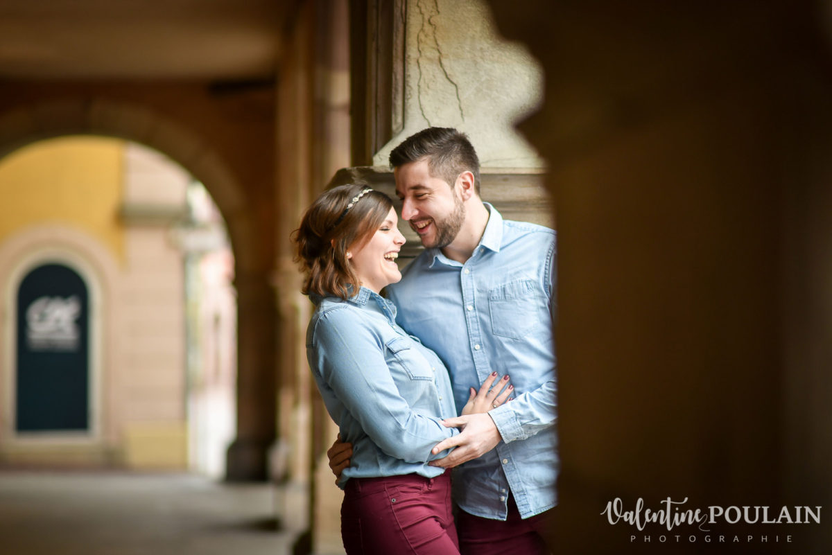 Shooting couple jeux enfants Colmar - Valentine-Poulain arcades