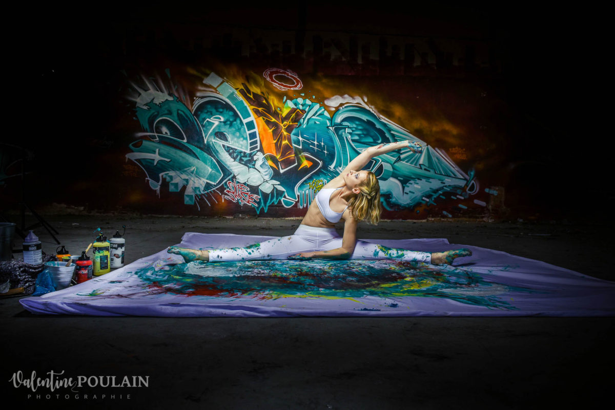 Shooting Yoga girl - Valentine Poulain grand écart
