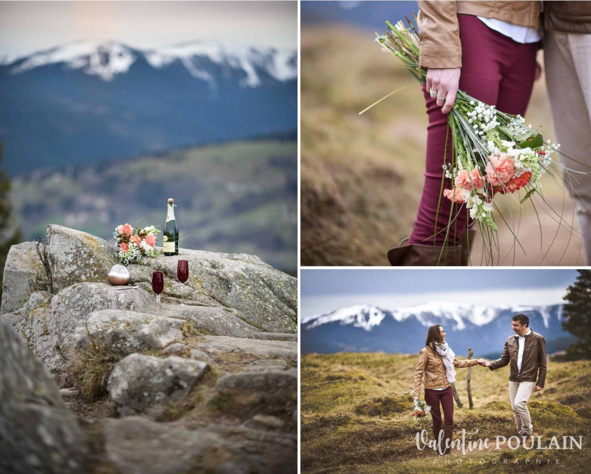 Shooting save the date montagne - Valentine Poulain montagne