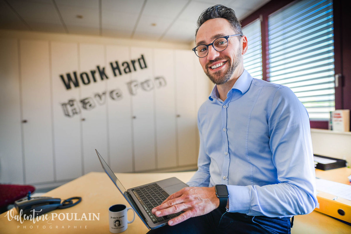 Shooting corporate portraits Editions Selz patron