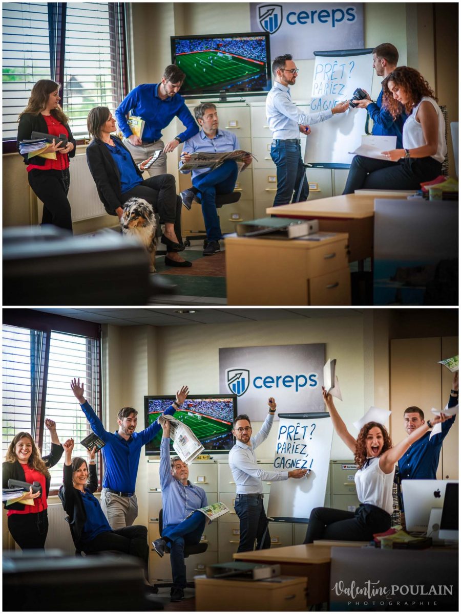 Shooting corporate portraits Editions Selz team