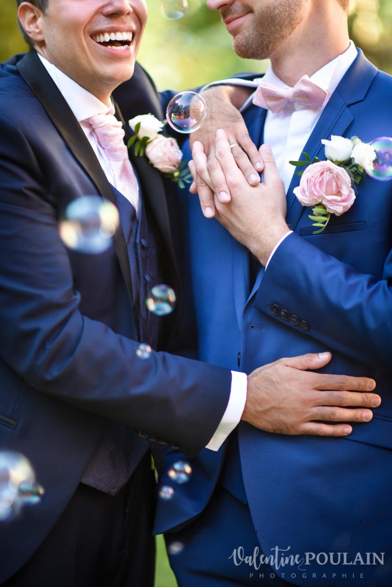 Il et il mariage couple homosexuel duo