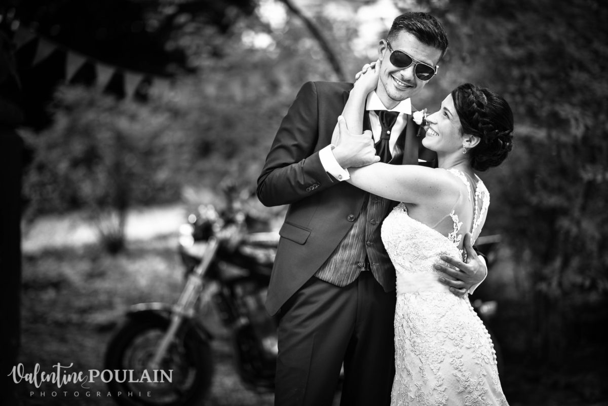 Mariage rock moto Gueberschwihr - Valentine Poulain bnw