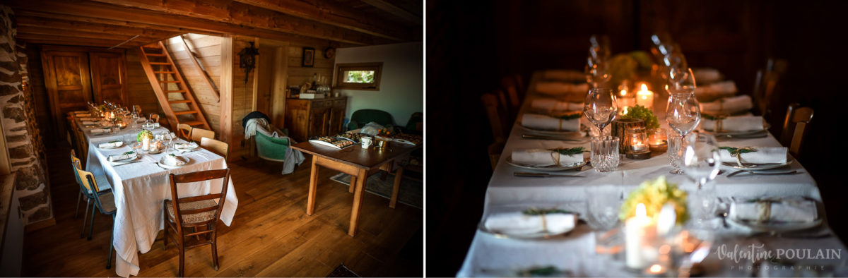 Mariage intimiste montagne - Valentine Poulain table