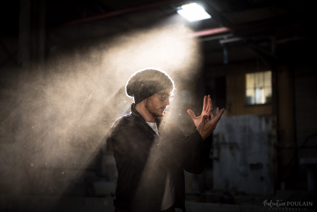 Shooting photo Eric Borner magicien - Valentine-Poulain couleur