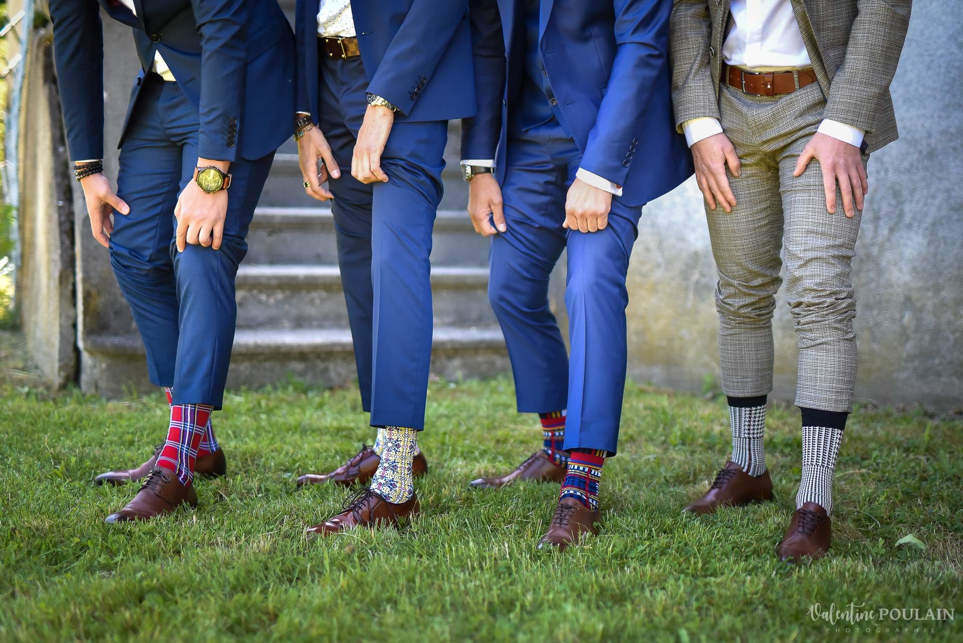Mariage fun Petit Wettolsheim - Valentine Poulain chaussettes