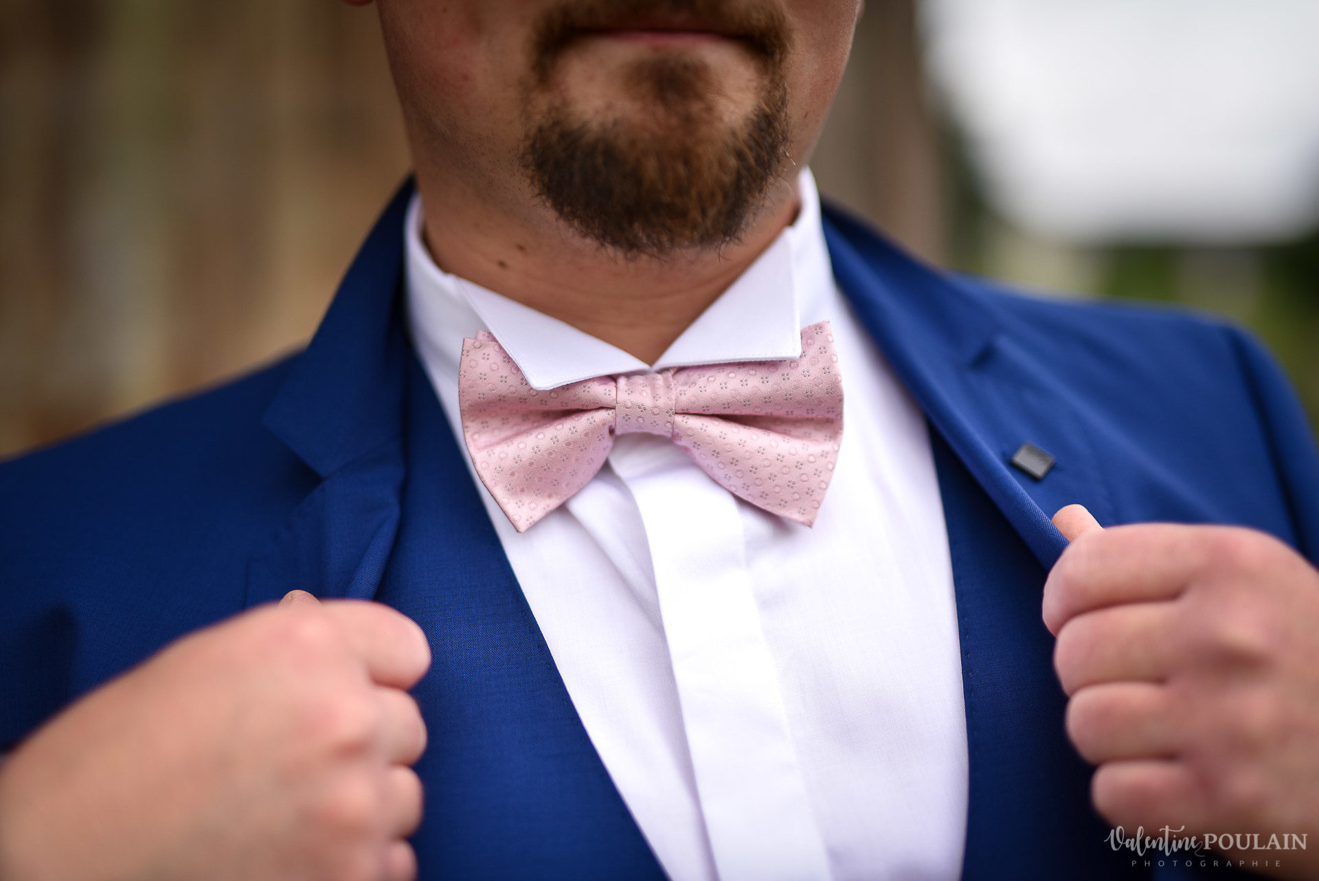 Mariage cool ferme weyerbach - Valentine Poulain noeud