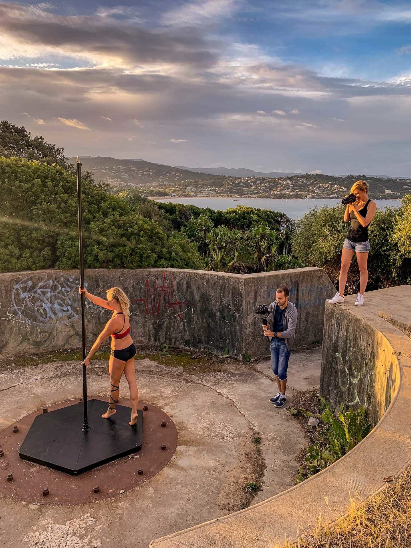Behind the scenes shooting sport Corse - Valentine Poulain & Loïc Chalmandrier
