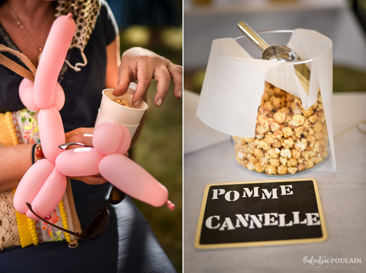 Mariage fun kermesse party - Valentine Poulain pop corn
