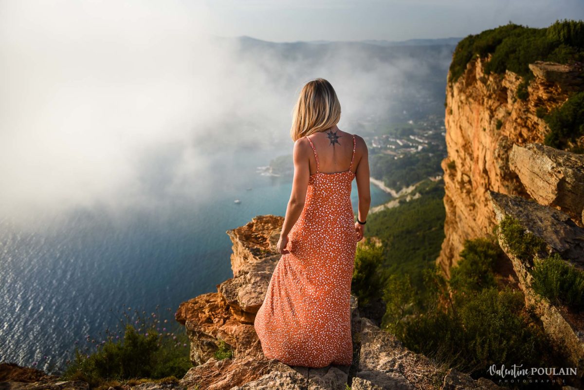 Falaise Shooting Portrait Calanques Sud - Valentine Poulain