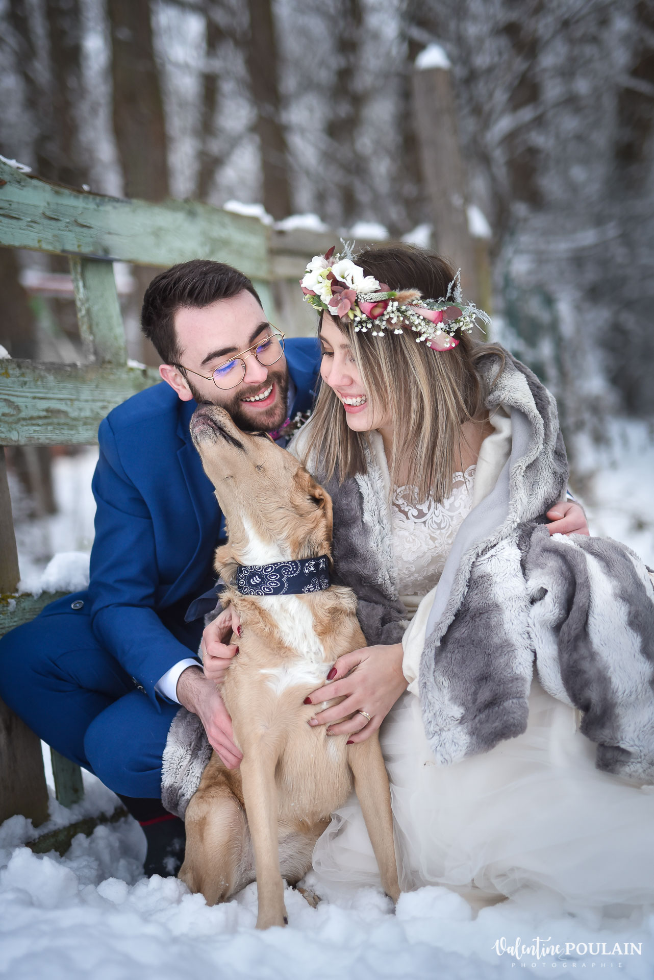 Se marier en hiver sous la neige - Valentine Poulain animal