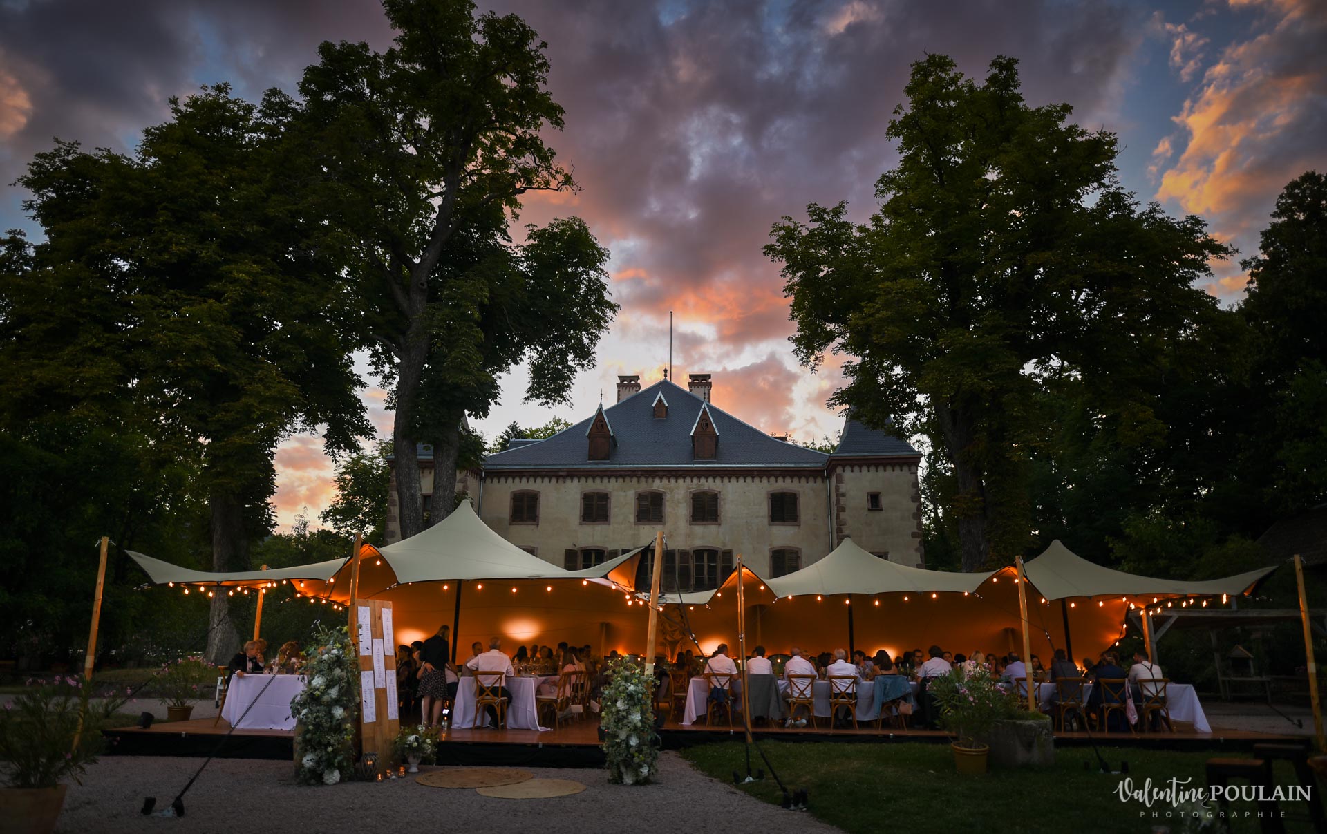 Se marier en exterieur - Château Thanvillé Valentine Poulain soirée